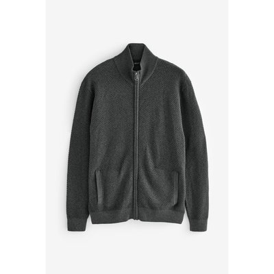 Pull texturé standard zippé haut de gamme NEXT