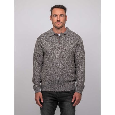 Pull Polo Maille Douce Chinée Lubacat RITCHIE