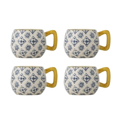 Mugs ronds grès  Wrenna set de 4 BLOOMINGVILLE