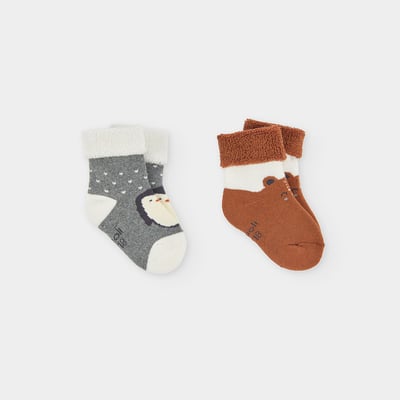 Lot chaussettes bébé avec pingouin BOBOLI