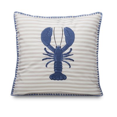 Lobster Embroidered Cushion CATHERINE LANSFIELD