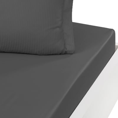 Drap housse uni satin de coton bonnet 30 cm VERSALUXE SENSEI MAISON