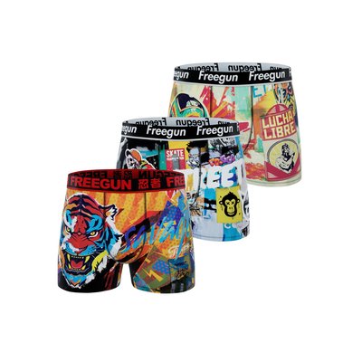 Lot De 3 Boxers Microfibre FREEGUN