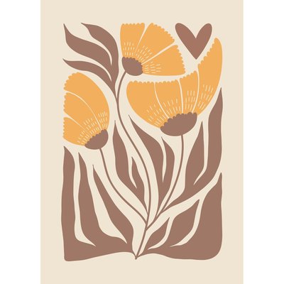 Tableau Mural Fleurs Sauvages Stylisées ABSTRAIT CEANOTHE