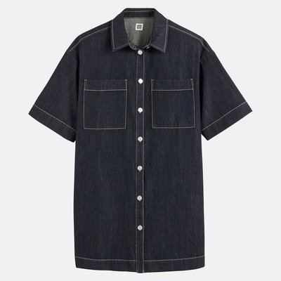 Robe ample courte en denim, Signature SARA LA REDOUTE COLLECTIONS
