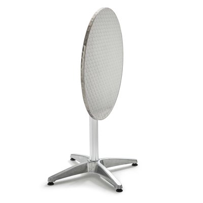Table de jardin ronde en aluminium avec plateau inclinable (⌀60 x 72 cm), COVENT GARDEN OVIALA