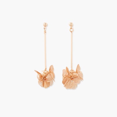Boucles d'oreilles pendantes fleurs en filigranes BALABOOSTE