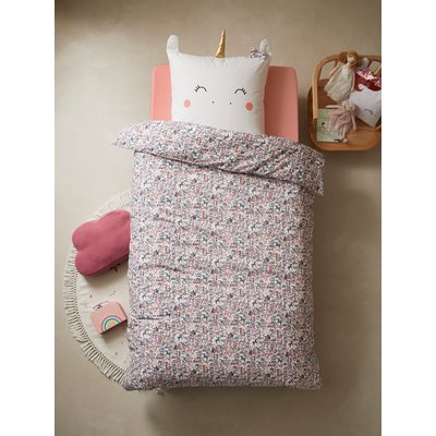 Parure housse de couette + taie d'oreiller enfant PAYS DES LICORNES Oeko-Tex® VERTBAUDET