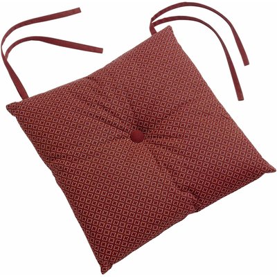 Galette de chaise polycoton, Pilya Imprimee C DESIGN HOME TEXTILE