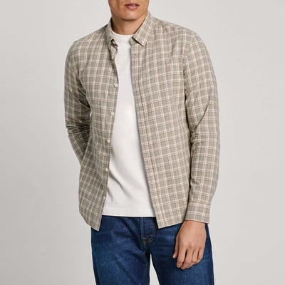 Chemise Coupe Slim À Carreaux En Popeline PEPE JEANS