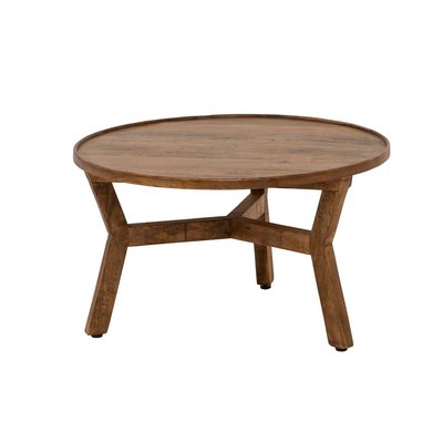 Table basse ronde en bois de manguier  ELARA MADE IN MEUBLES 