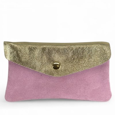 Pochette porte-monnaie en daim et cuir irisé COMBI OH MY BAG