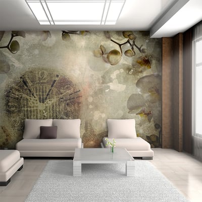 Papier peint intissé panoramique Vintage et Retro horloge (vintage) EDEN