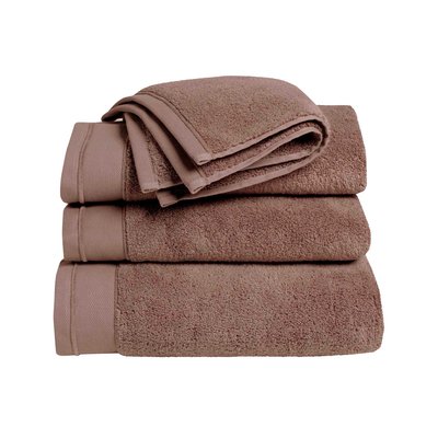 Serviette de toilette 100% Coton BIO, DOUCEUR NATURE BLANC CERISE