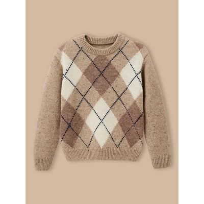 Pull jacquard avec laine CYRILLUS