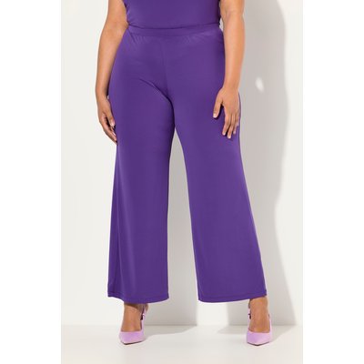 Pantalon en jersey à jambe large et taille ULLA POPKEN