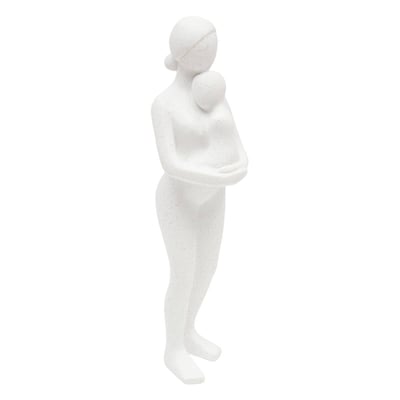 Famille déco Colin H.21cm blanc ATMOSPHERA