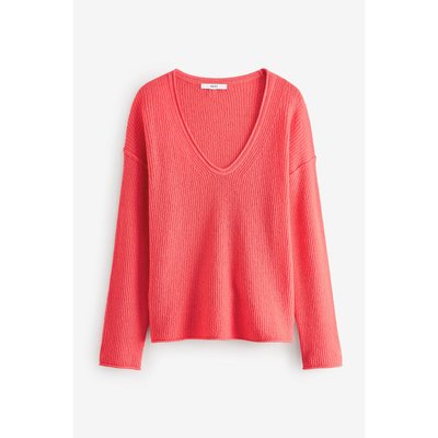 Jumper tricoté v-neck manches longues NEXT