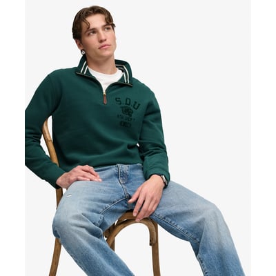 Sweatshirt Demi-Zip Ton sur Ton SUPERDRY