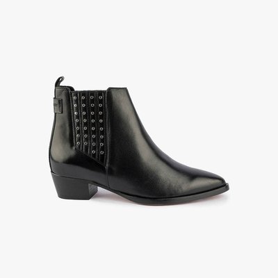 Bottine cuir lisse / clous LINNE MAISON TOUFET