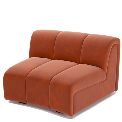 Chauffeuse d’angle pour canapé modulable en velours - HELENE POTIRON PARIS