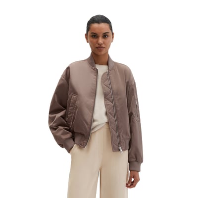 Blouson style aviateur regular en sergé de polyester Shiny recyclé MARC O'POLO