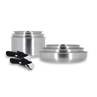 Batterie de cuisine 8 pièces en inox, IRIS MENASTYL