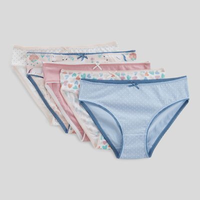 Lot de 5 culottes imprimées en coton BIO GOTS MONOPRIX