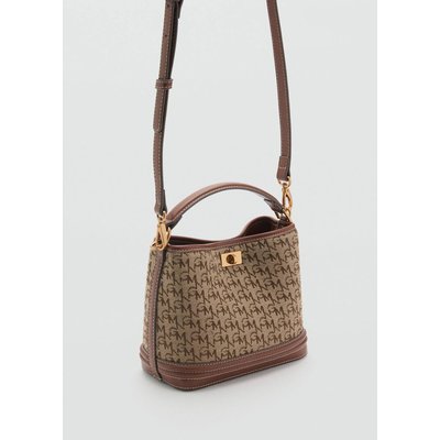 Mini shopper bag with printed logo MANGO