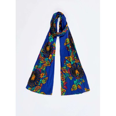 Foulard voile de coton bio imprimée LAVANDI LA FIANCÉE