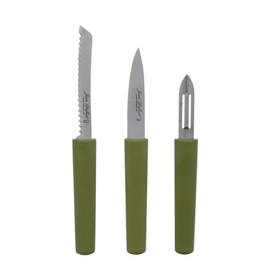 Set de 3 pièces en inox Eco-responsable office, éplucheur, tomate JEAN DUBOST