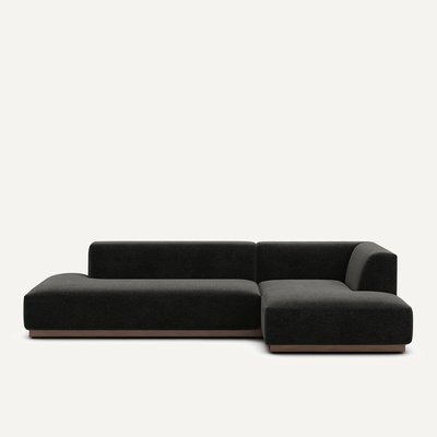 Rechter hoekbank XL in chenille fluweel, Jacopo AM.PM