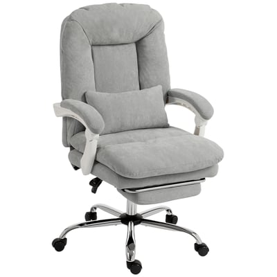 Chaise de bureau Velours (100 % Polyester) HOMCOM