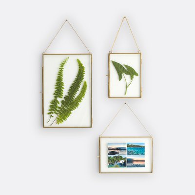 Set van 3 kaders in staal metaal, om op te hangen, Uyova LA REDOUTE INTERIEURS