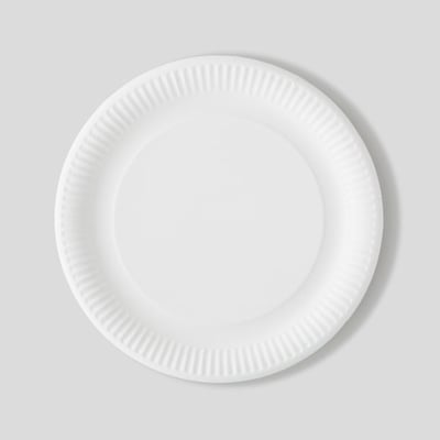 12 assiettes en carton, blanc, 29cm MONOPRIX MAISON