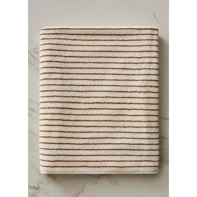 Drap de bain en coton à rayures MANGO HOME