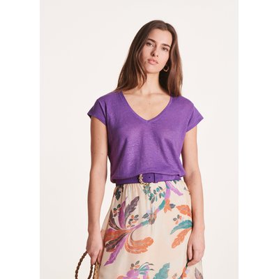 T-shirt en lin manches courtes LA FEE MARABOUTEE