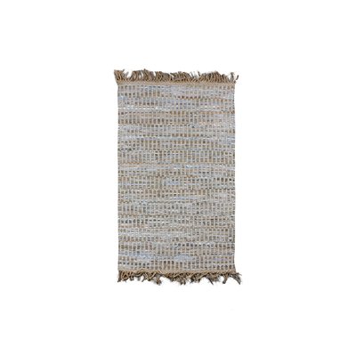 Tapis en cuir, jute et coton NOW'S HOME