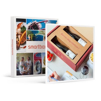Abonnement de 6 mois : 2 grands vins rouges par mois et livret de dégustation- SMARTBOX - Coffret Cadeau Gastronomie SMARTBOX