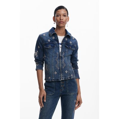 Veste en denim brodée DESIGUAL