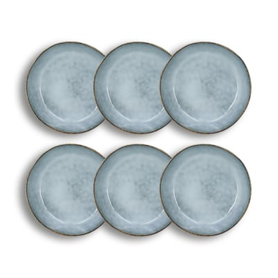 Lot de 6 assiettes coupes en grès 15,5cm, ARONAL OGO LIVING