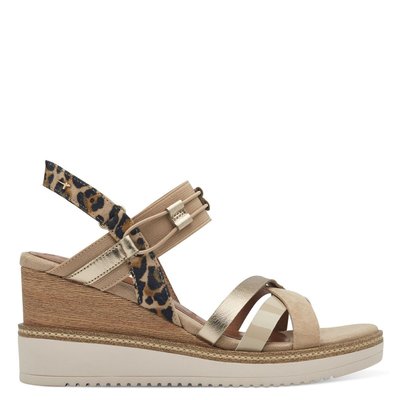 Sandale à talon en cuir TAMARIS