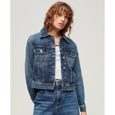 Veste camionneur slim en denim SUPERDRY