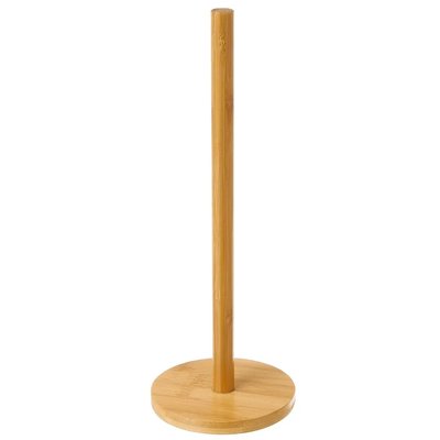 Porte rouleau essuie-tout bambou 12x12x33cm WADIGA