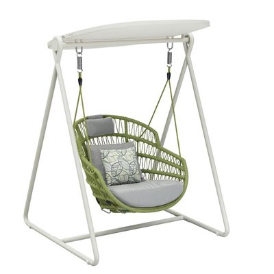 Fauteuil balancelle en aluminium, FLEUR AU JARDIN DE CHLOÉ