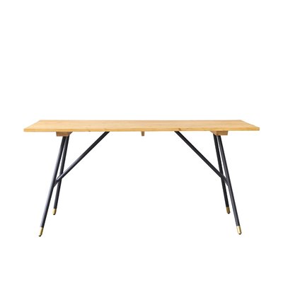 Table en bois recyclé massif et métal 6 pers.  ROBIN BERAH GETAH
