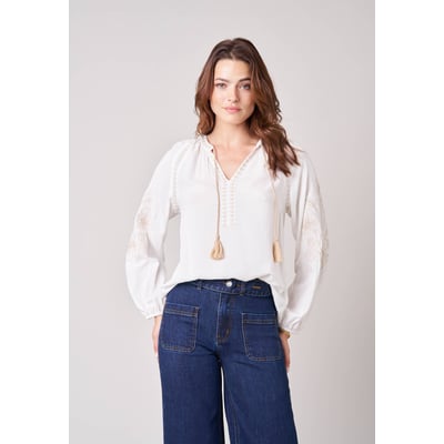 Blouse femme brodée  NATASSIA DEELUXE
