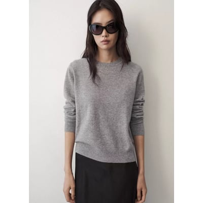 Pull-over 100 % cachemire col rond MANGO