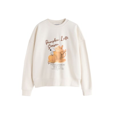 Sweat pumpkin latte snoopy sous licence NEXT