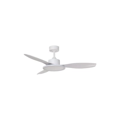 Ventilateur de plafond lumineux blanc mat RIGA II MILLUMINE